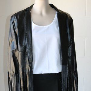 Faux Leather Woman Jacket